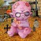 GOOSH 3 FT Halloween Inflatables Zombie Baby Outdoor Decorations Blow Up Yard with Built-in LEDs